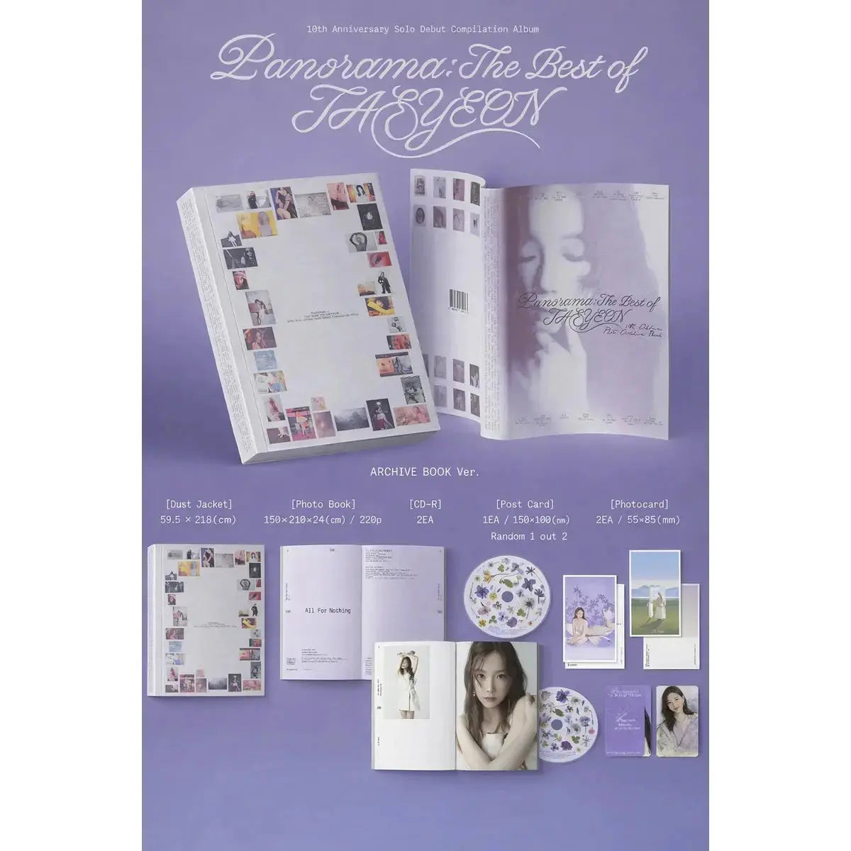 contenu album taeyeon panorama the best of taeyeon archive book version inclusions officielles