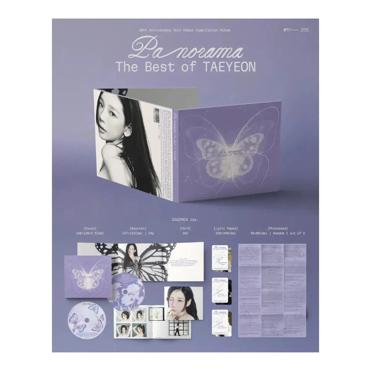contenu album taeyeon panorama the best of taeyeon digipack version inclusions officielles