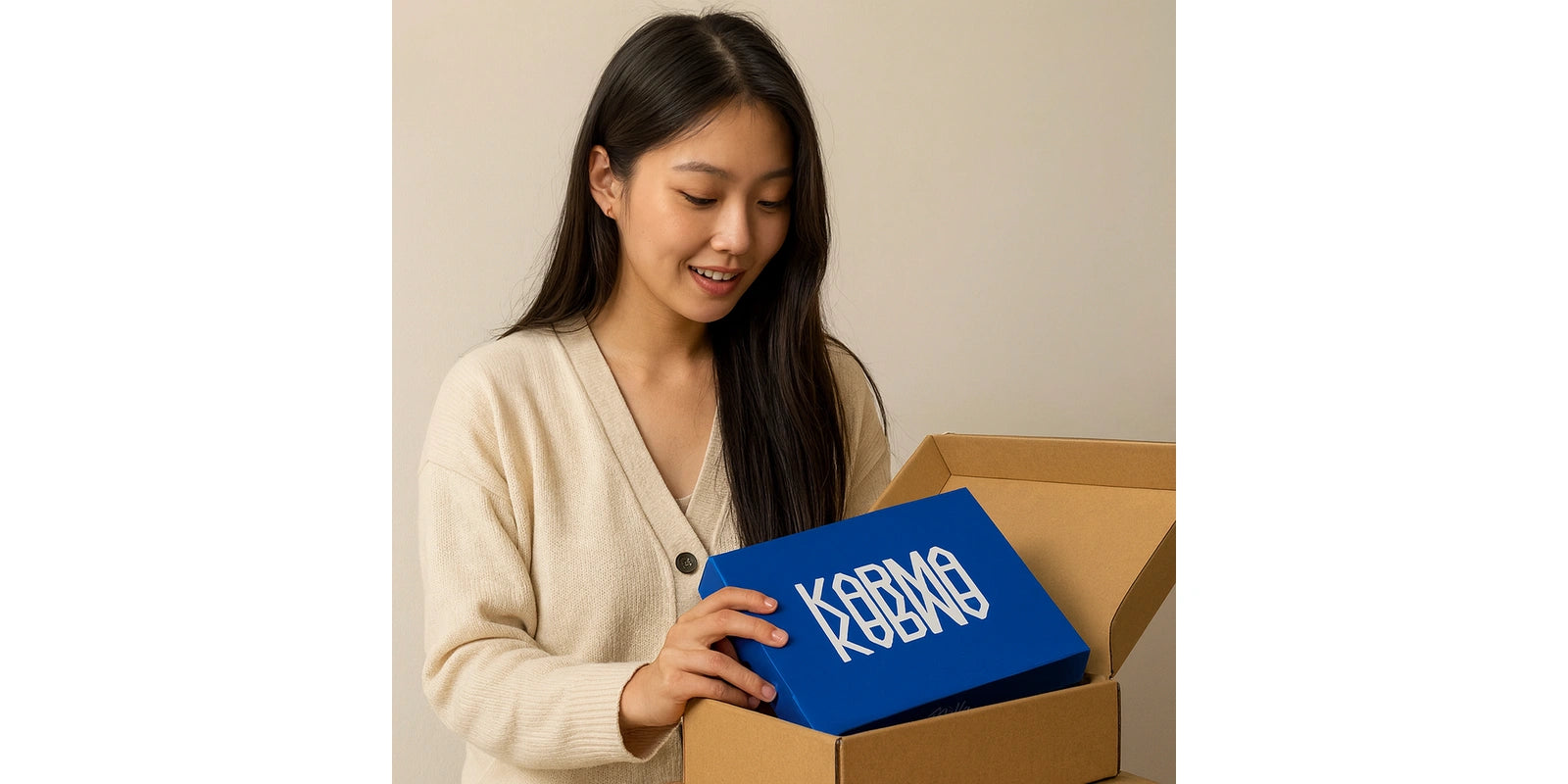 Coffret bleu de l’album Stray Kids KARMA Photobook Version – Ceremony Ver. dans un colis, import officiel de Corée