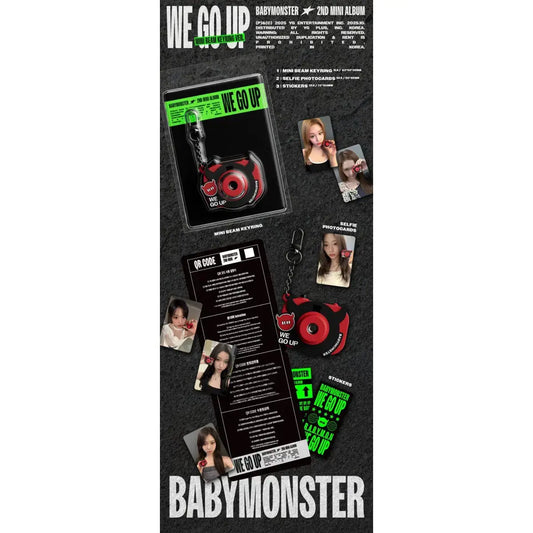 BABYMONSTER WE GO UP Mini Album (Mini Beam Keyring Ver.) Lightstick Officiel