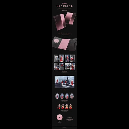 BLACKPINK DEADLINE Black Ver contenu album photobook photocards stickers