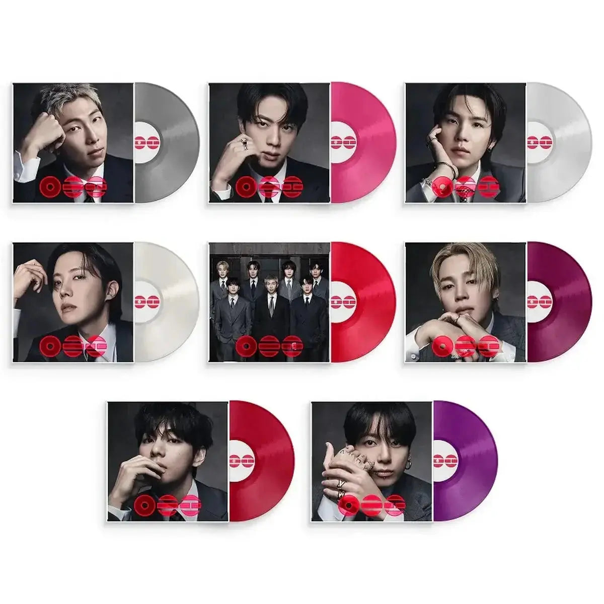 Vinyle authentique BTS ARIRANG 8 versions colorées importé de Corée