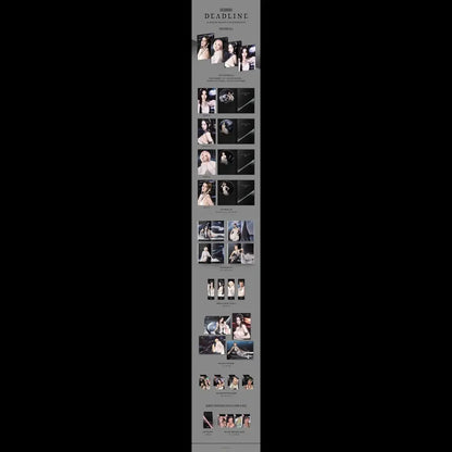 Contenu album BLACKPINK DEADLINE Silver Member Ver jisoo jennie rose lisa photocards