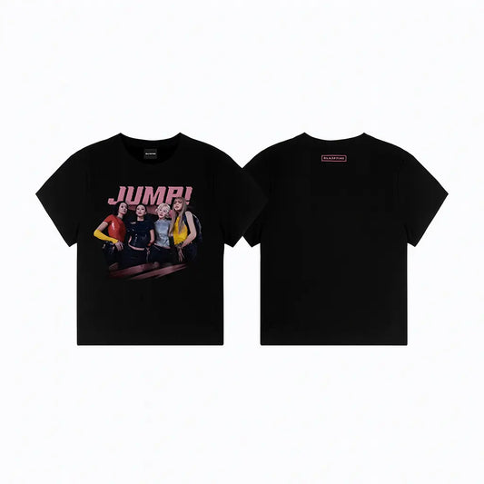 T-shirt BLACKPINK Jump Officiel – Précommande K-pop | Tailles M à XL Lightstick Officiel