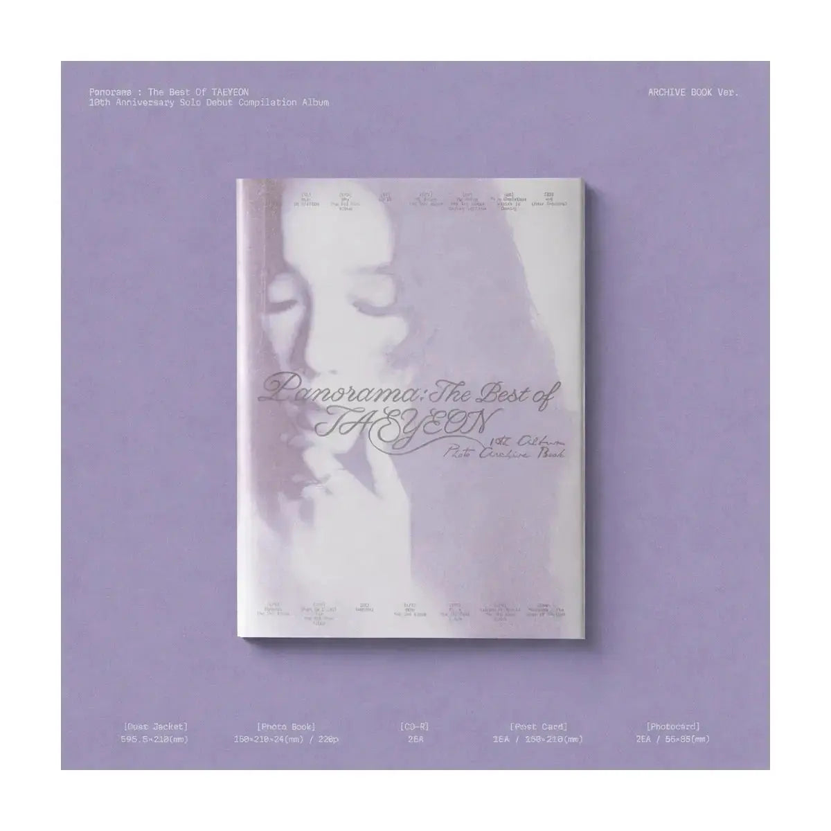 album taeyeon panorama the best of taeyeon archive book version officiel