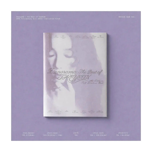 album taeyeon panorama the best of taeyeon archive book version officiel