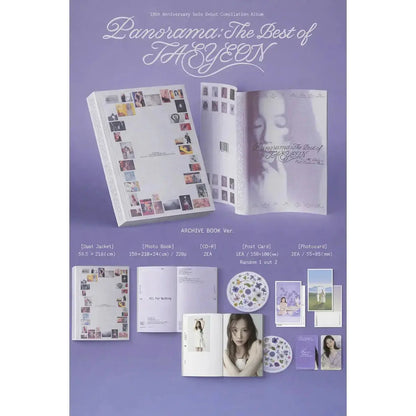 contenu album taeyeon panorama the best of taeyeon archive book version inclusions officielles