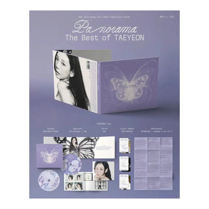 contenu album taeyeon panorama the best of taeyeon digipack version inclusions officielles