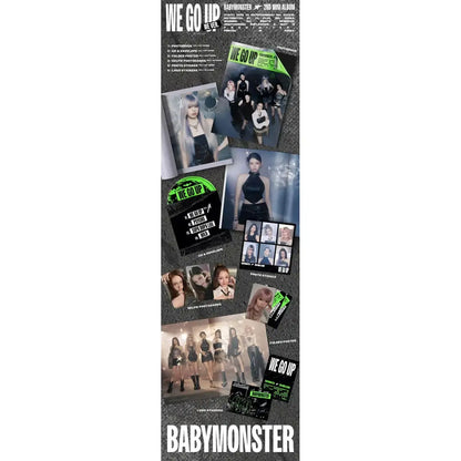 BABYMONSTER WE GO UP WE Version – contenu complet album K-pop : photobook, photocards, CD, poster, stickers