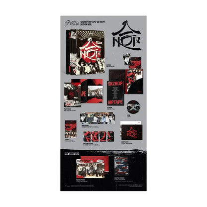 Contenu complet du Coffret Stray Kids SKZHOP Ver. – Photobook, CD, photocards, posters, autocollants et goodies K-pop officiels importés de Corée
