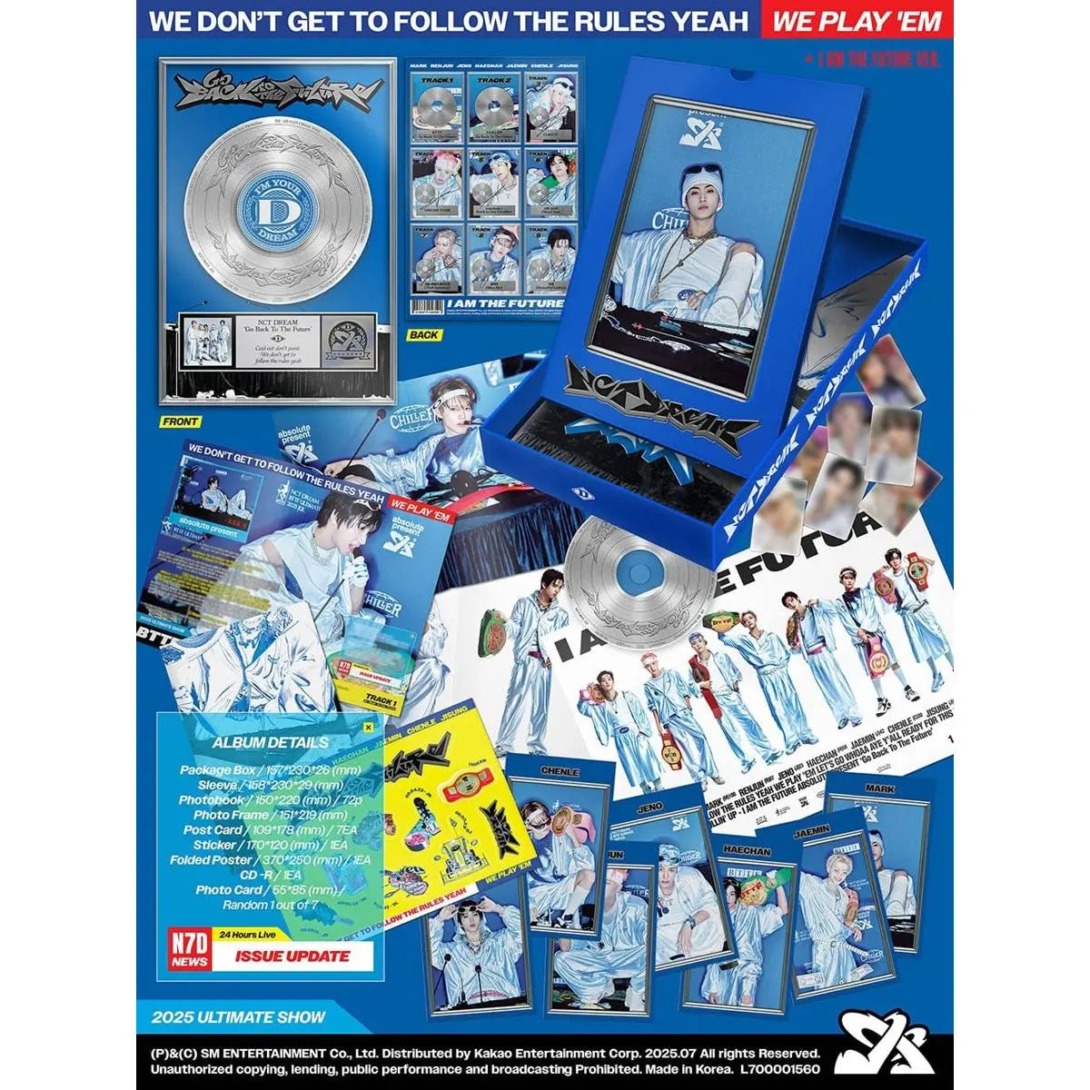 NCT DREAM ( I AM THE FUTURE Ver ) - Go Back To The Future (Vol.5). Album K-pop Officiel Lightstick Officiel