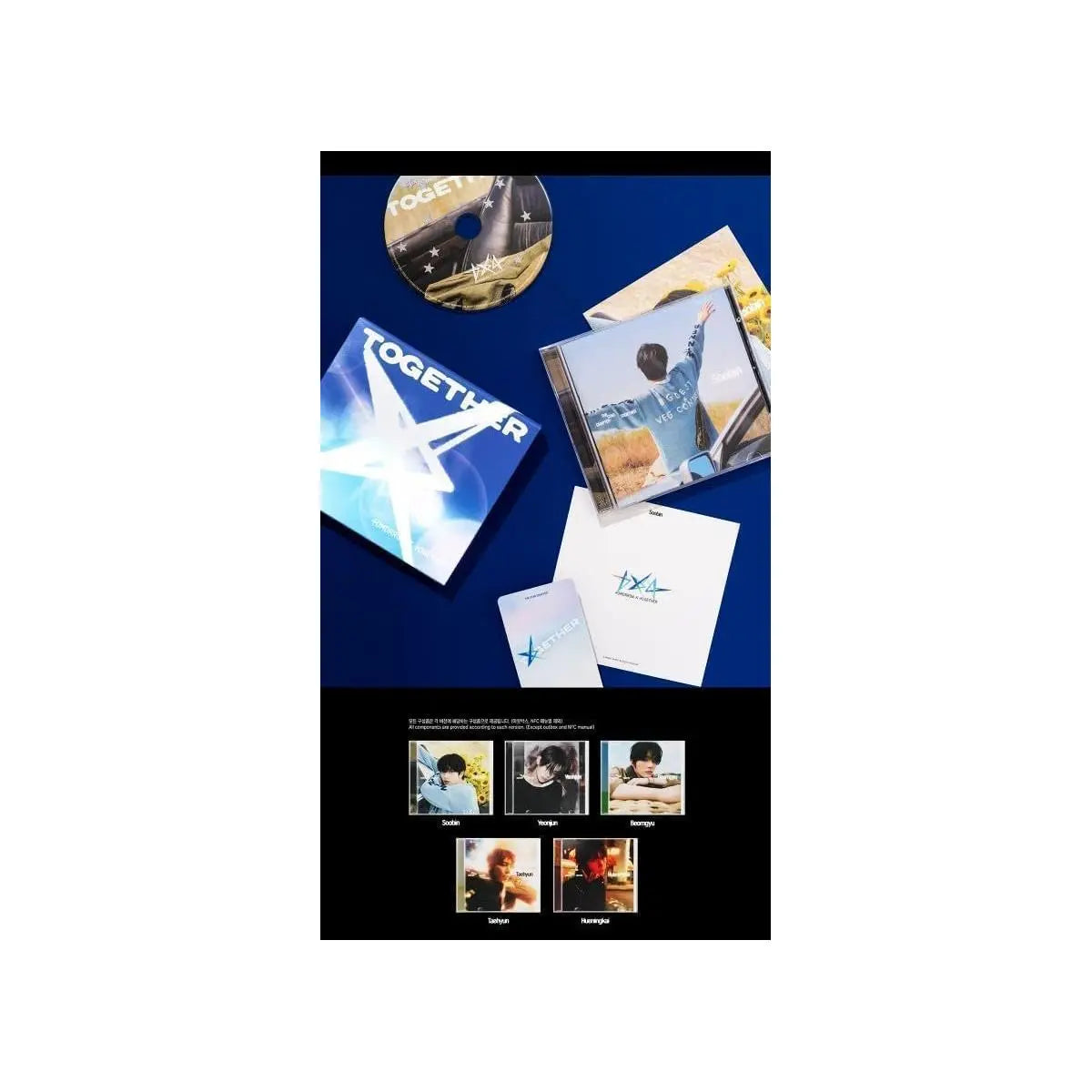 Contenu des versions Soobin, Yeonjun et Beomgyu – tomorrow x together The Star Chapter Solo Track Ver. Lightstick Officiel