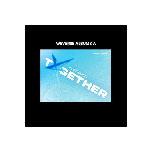 Album TXT The Star Chapter Together version Weverse A – visuel officiel fond noir